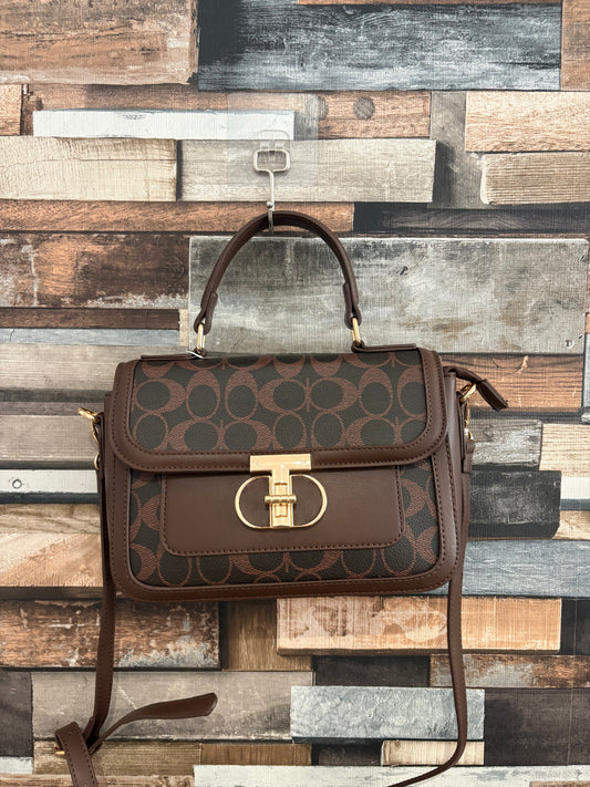 Monogram top handle bag