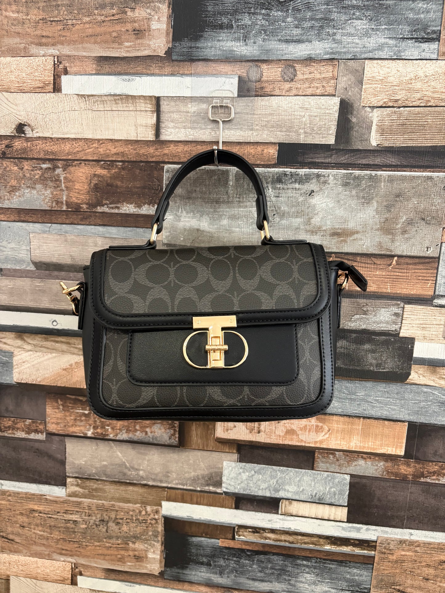 Monogram top handle bag