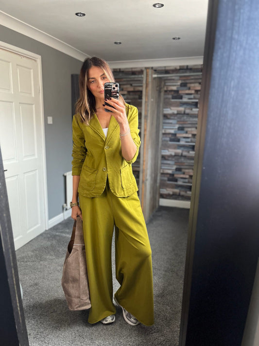 Jersey Wide Leg Joggers